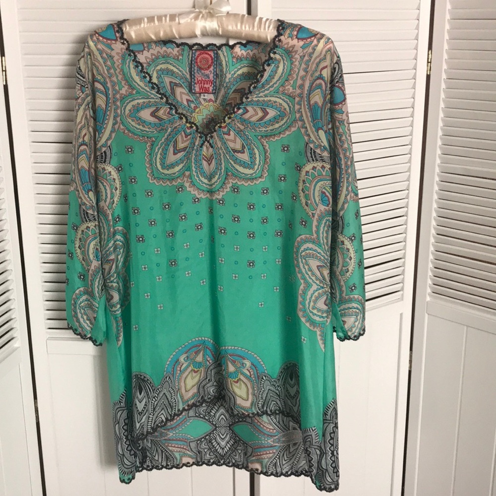 Johnny Was Silk Blouse